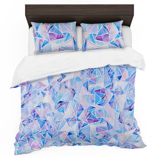 Indigo Mosaic Duvet Cover Set