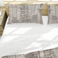 Ink-Line Peonies Duvet Cover Set