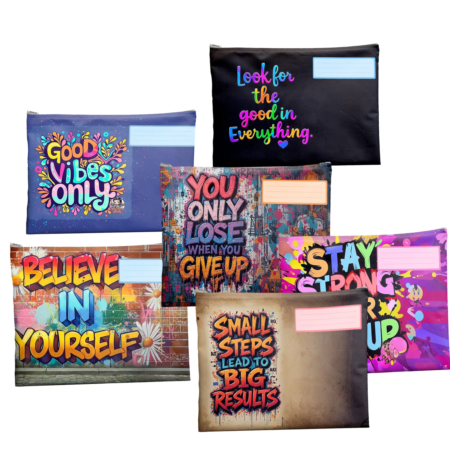 Inspirations Subject Savvy Book Bags Set of 6