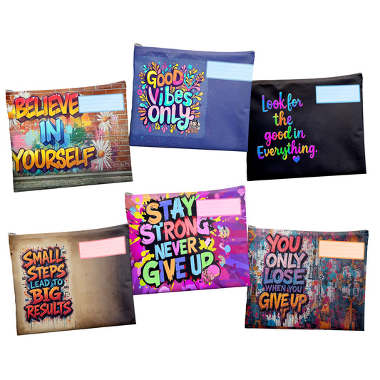 Inspirations Subject Savvy Book Bags Set of 6