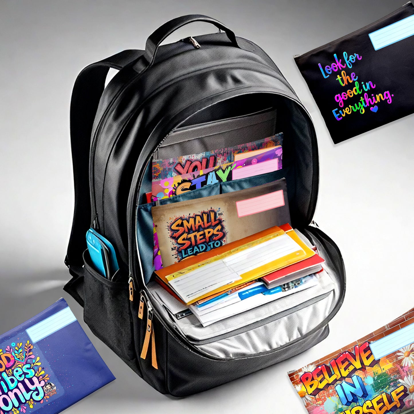 Inspirations Subject Savvy Book Bags Set of 6