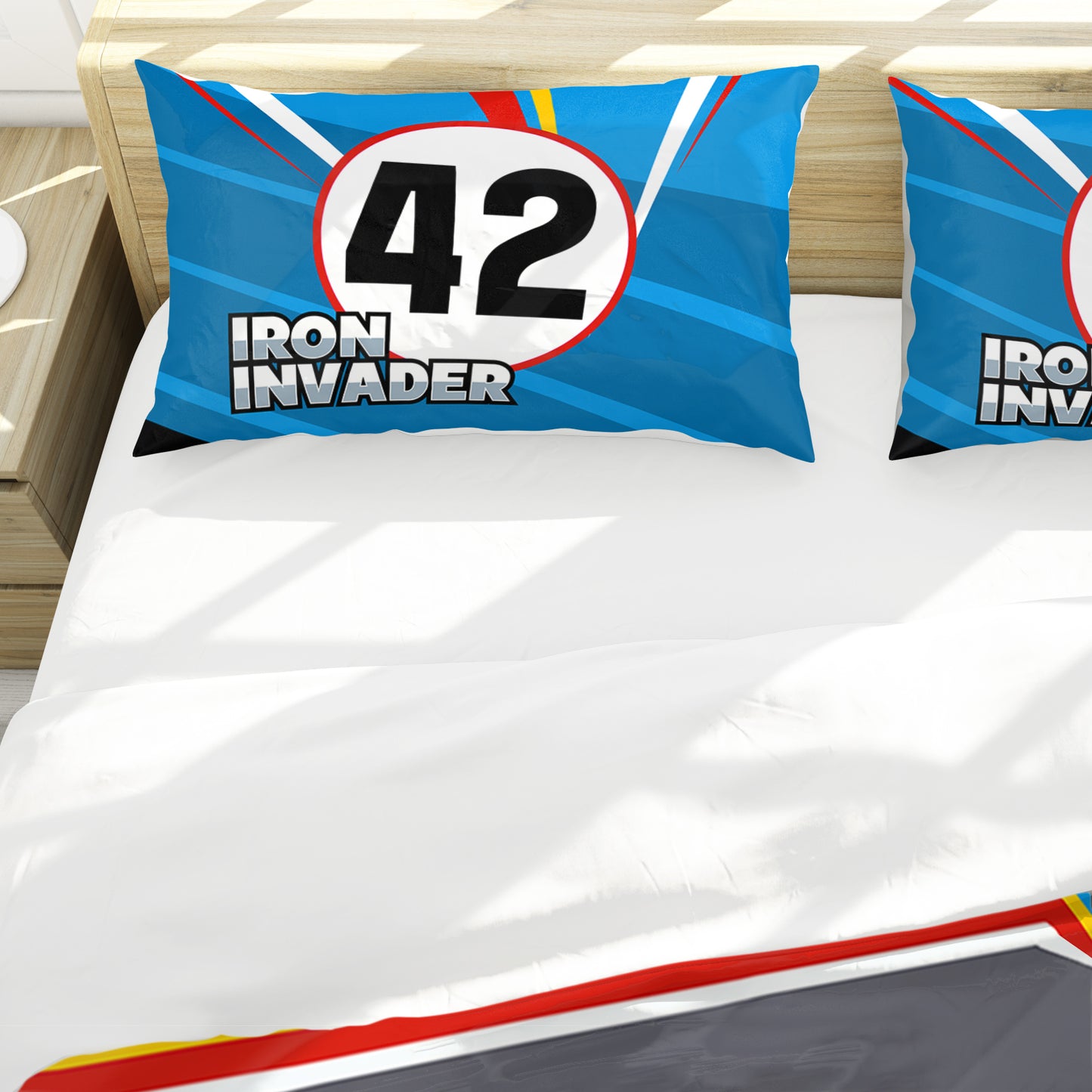 Iron Invader Racing Duvet Cover Set