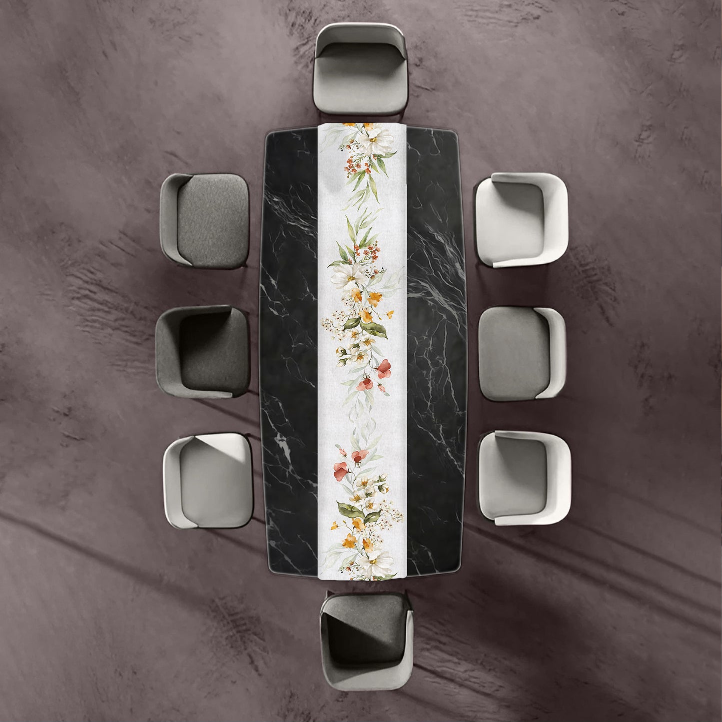 Ivory Petal Serenade Table Runner  by Mark van Vuuren