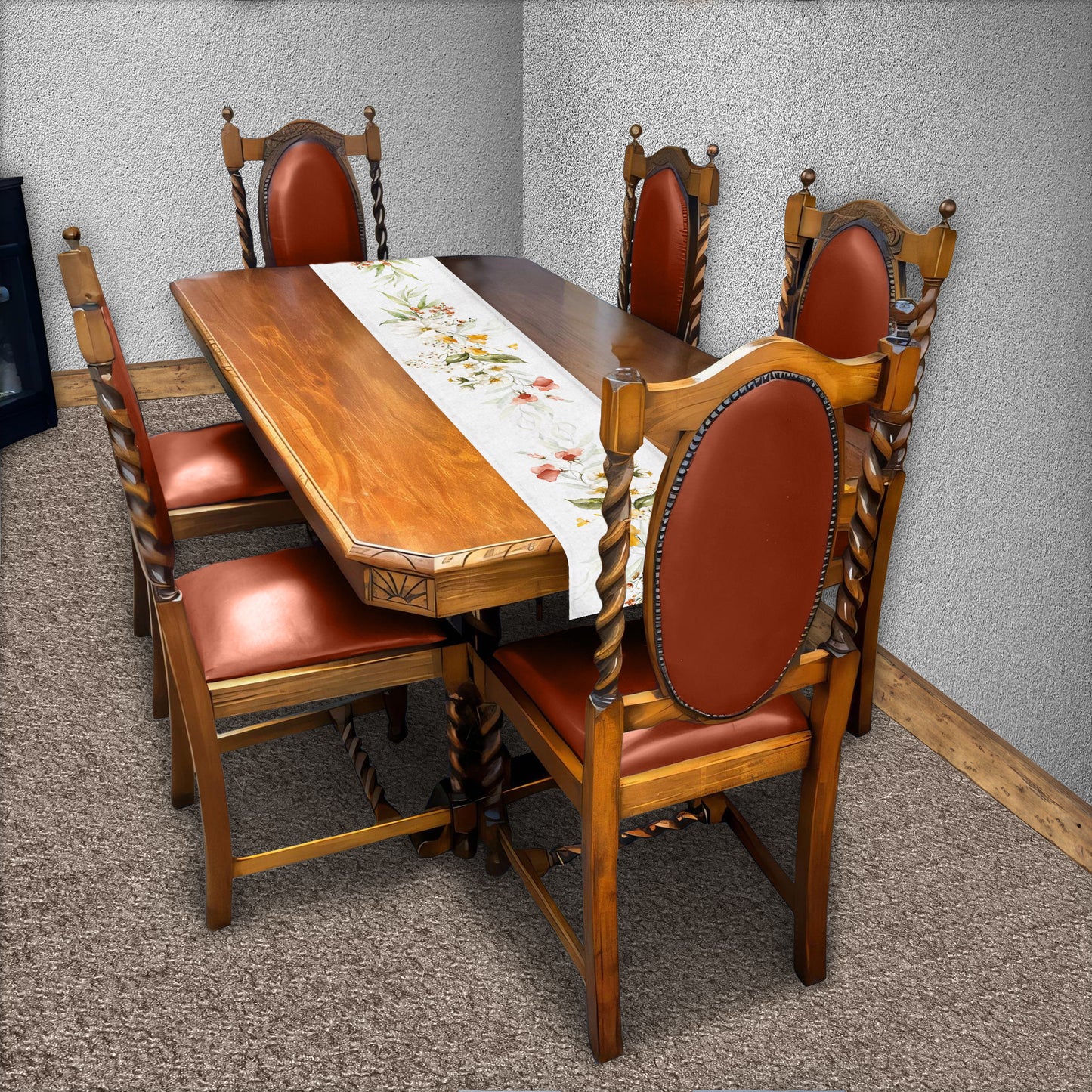 Ivory Petal Serenade Table Runner  by Mark van Vuuren