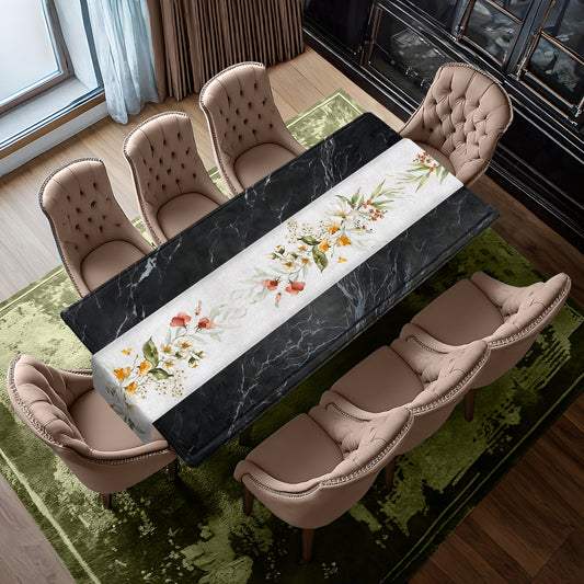 Ivory Petal Serenade Table Runner  by Mark van Vuuren