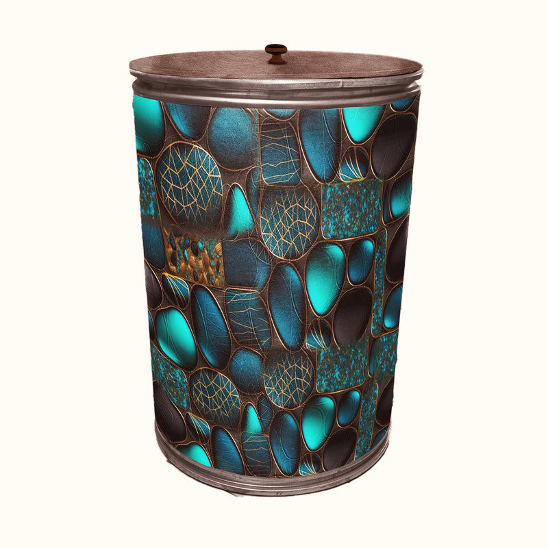 Jade Pebbles Drum Decoupage