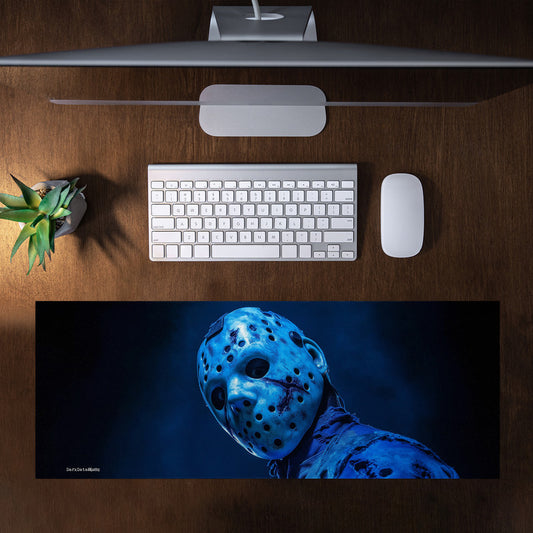 Jason Voorhees Large Desk Pad by Wikus Schalkwyk