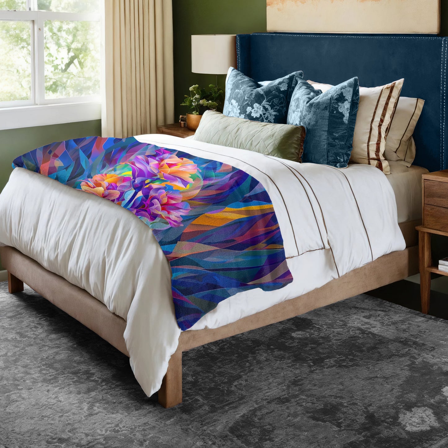 Joy and Happiness Bed Throw