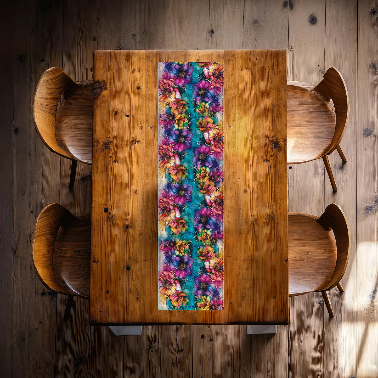 Joyful Flowers 160cm Table Runner