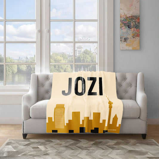 Jozi Light Weight Fleece Blanket by Wikus Schalkwyk