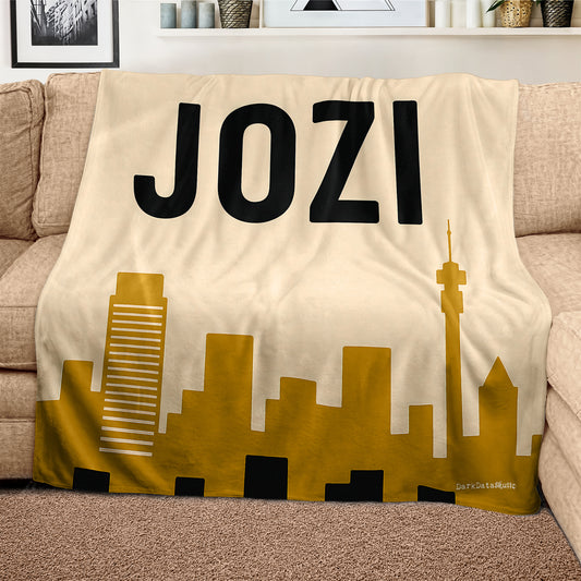 Jozi Light Weight Fleece Blanket by Wikus Schalkwyk