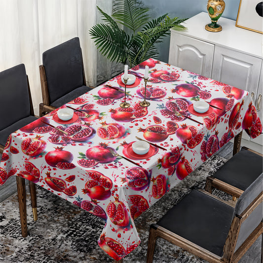 Juicy Pomegranate Rectangle Tablecloth by Mark van Vuuren