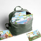 Jungle Animals Subject Savvy Book Bags Set of 6