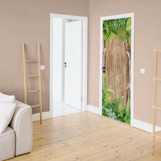 Jungle Door Decoupage