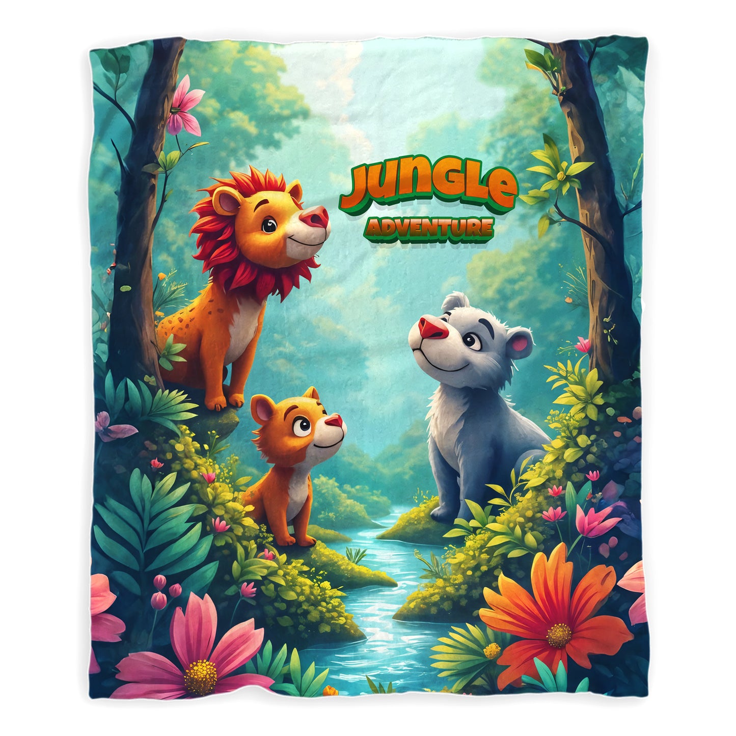 Jungle Adventure Minky Blanket