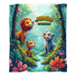 Jungle Adventure Baby Fleece  Blanket