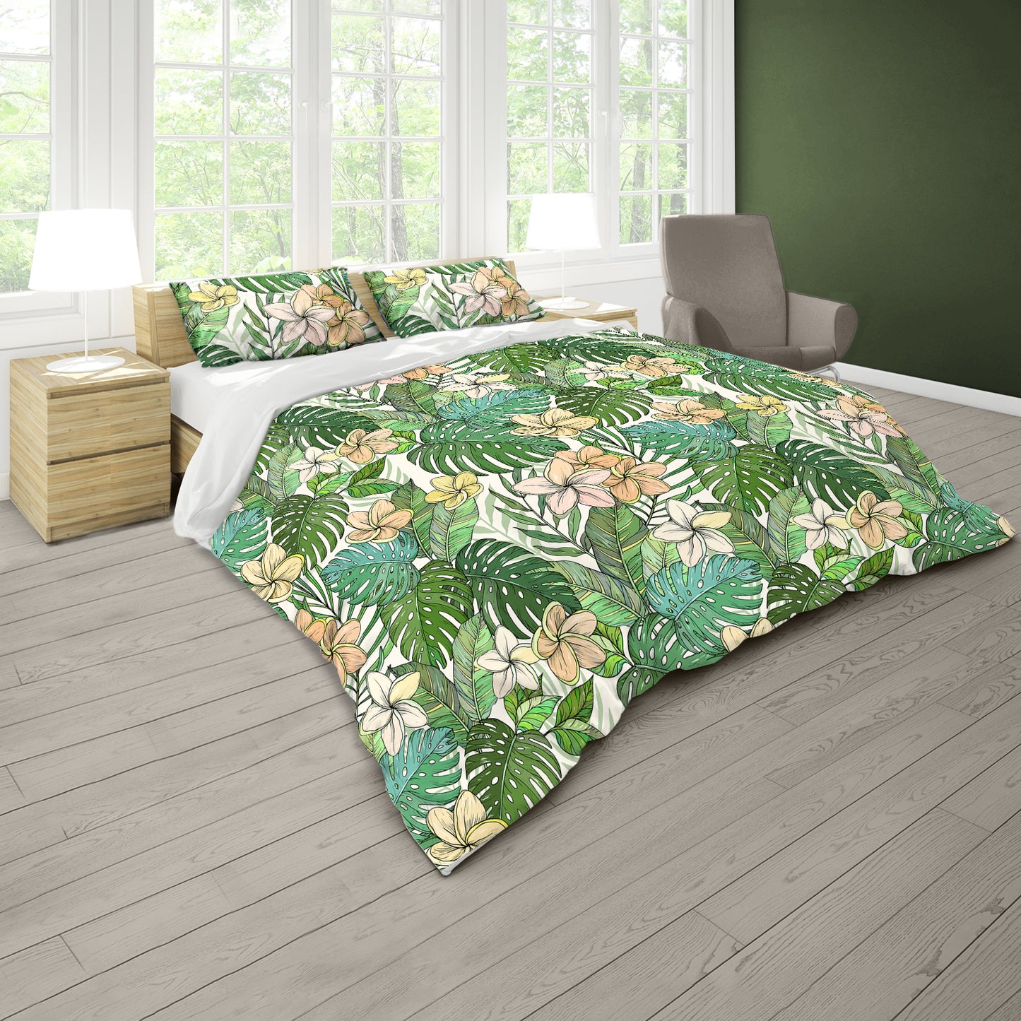 Jungle Bloom Duvet Cover Set