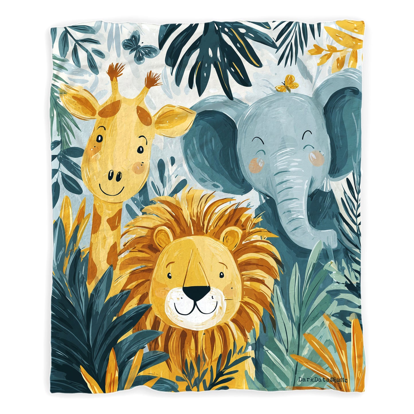Jungle Jamboree Minky Blanket by Wikus Schalkwyk