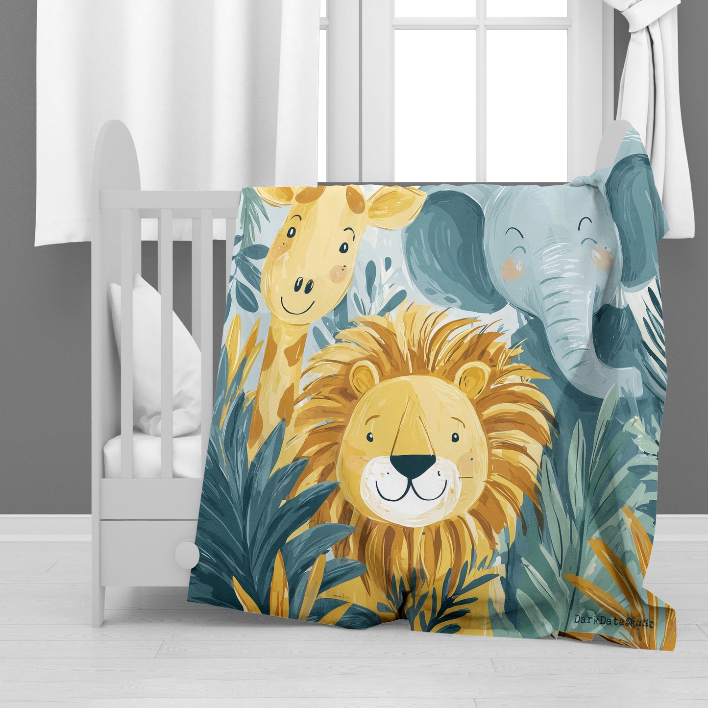 Jungle Jamboree Minky Blanket by Wikus Schalkwyk