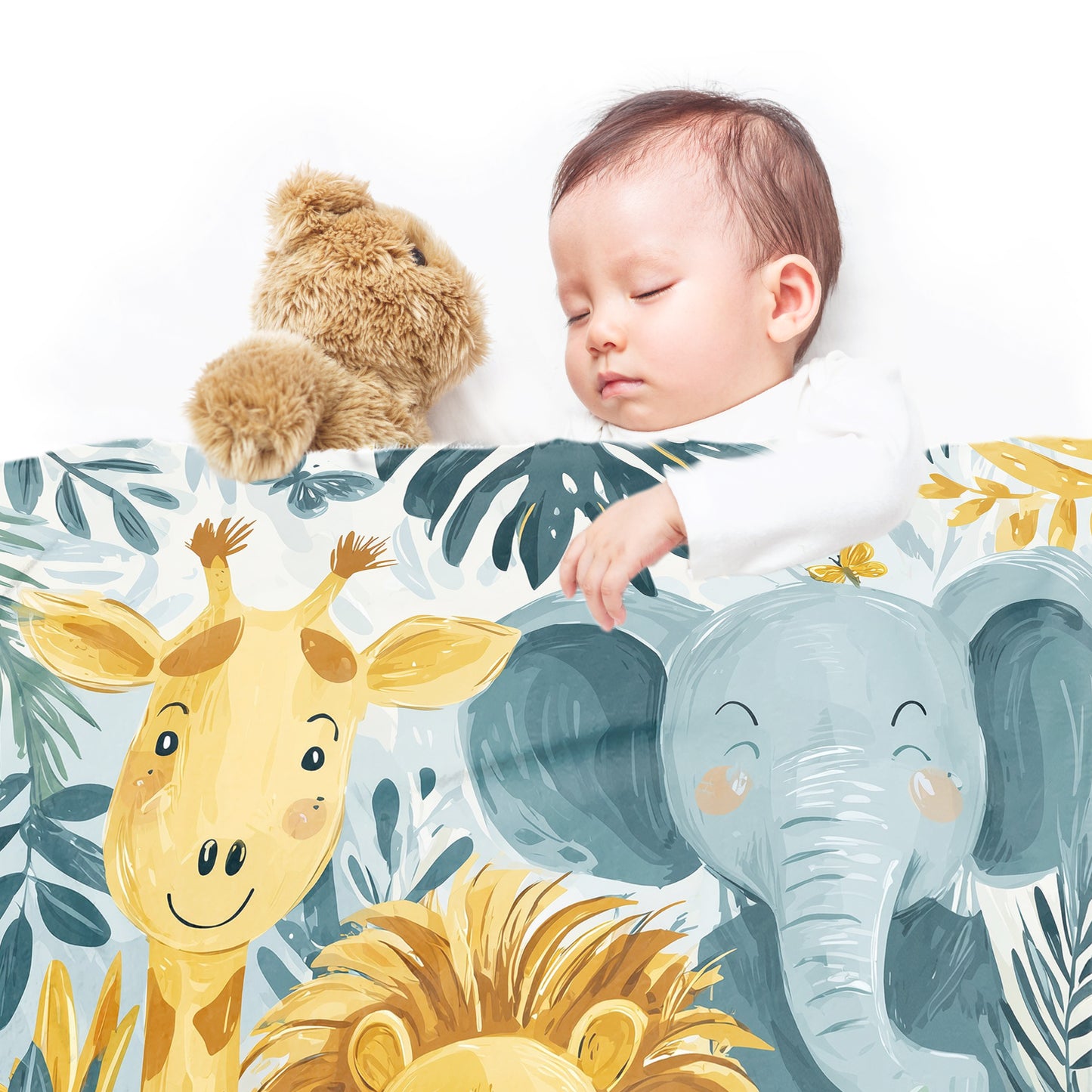 Jungle Jamboree Minky Blanket by Wikus Schalkwyk