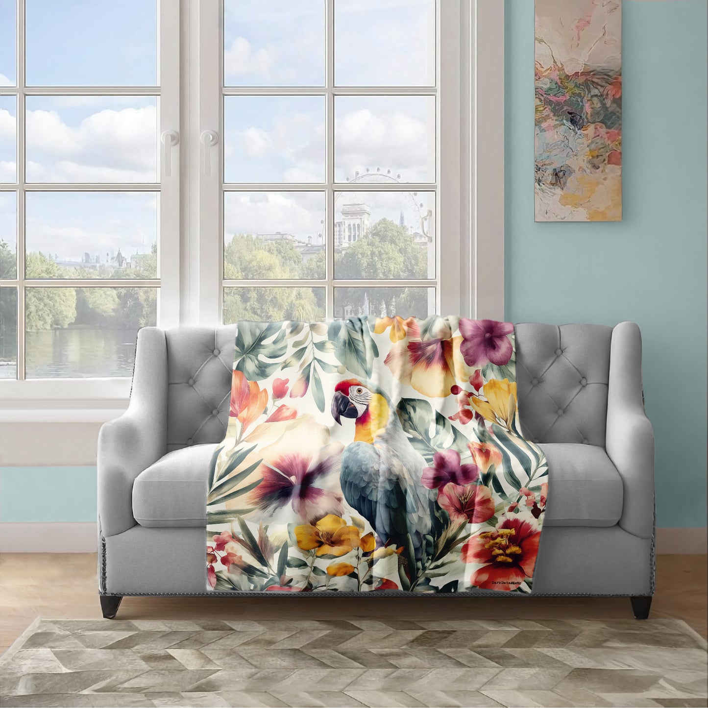 Jungle Mirage Light Weight Fleece Blanket by Wikus Schalkwyk