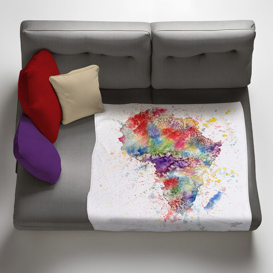 Africa Light Weight Fleece Blanket by Kristin van Lieshout