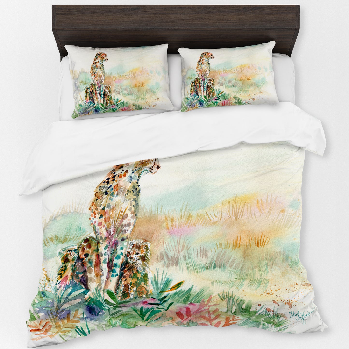 Cheetah By Kristin Van Lieshout Duvet Cover Set