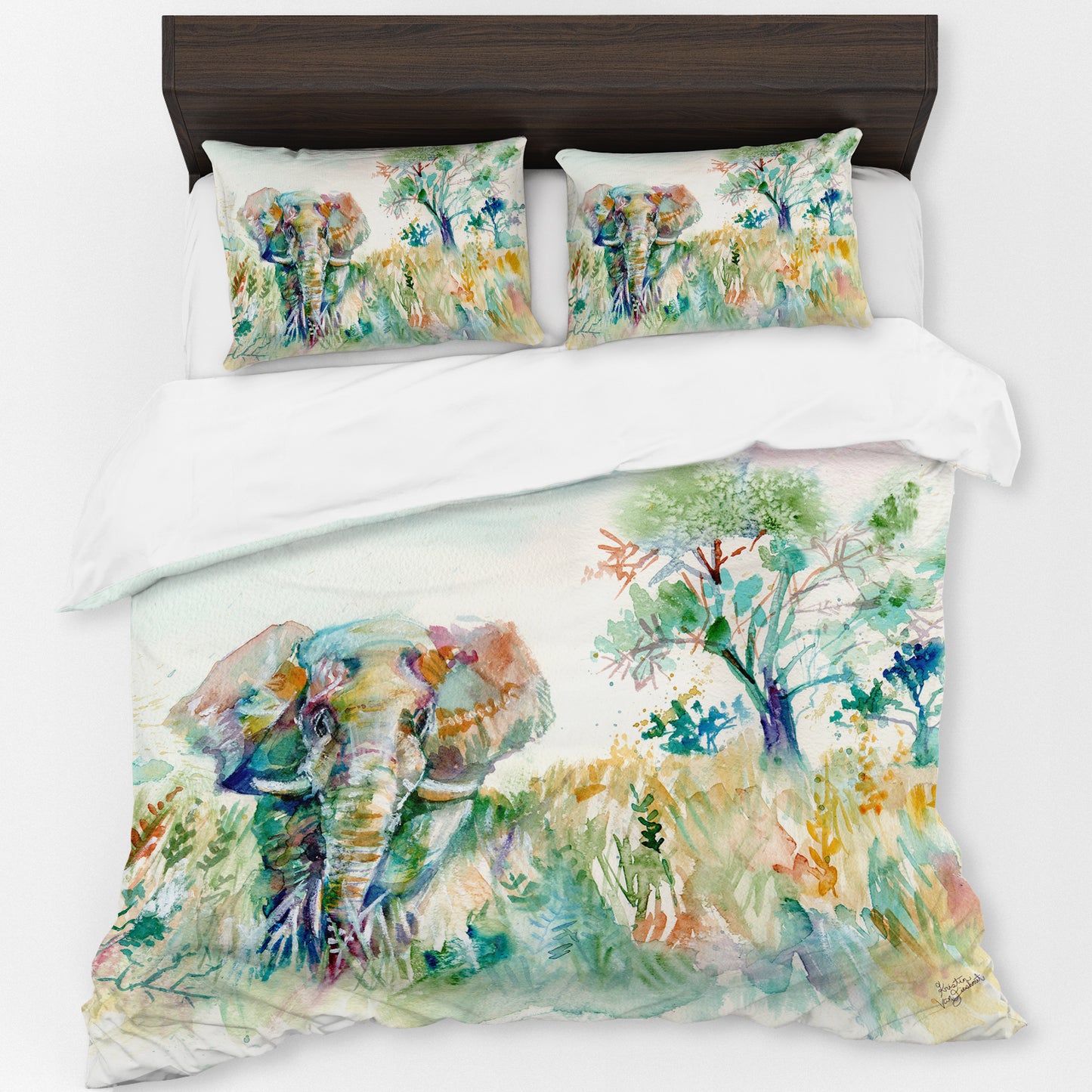 Elephant By Kristin Van Lieshout Duvet Cover Set