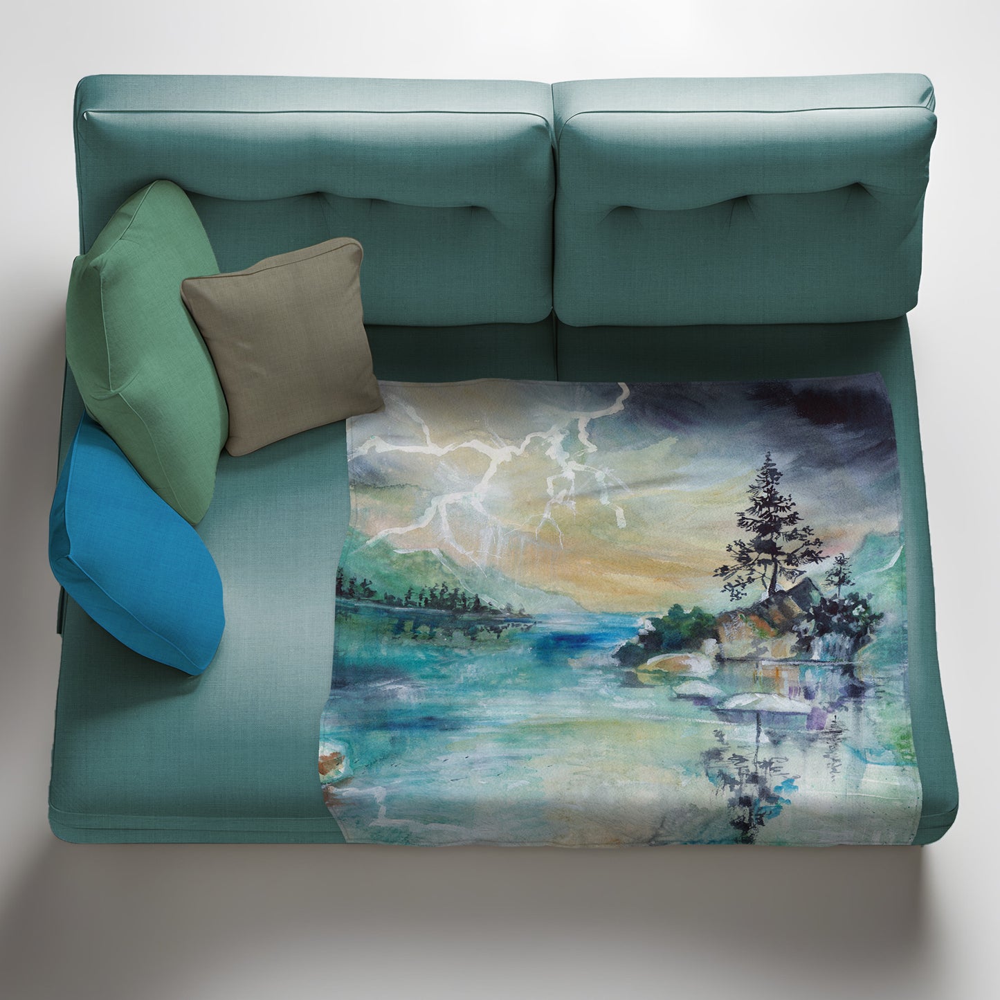 How Great Thou Art Light Weight Fleece Blanket by Kristin van Lieshout