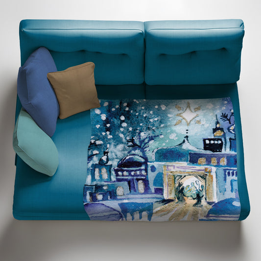 Let All Kingdoms Know - Light Weight Fleece Blanket by Kristin Van Lieshout