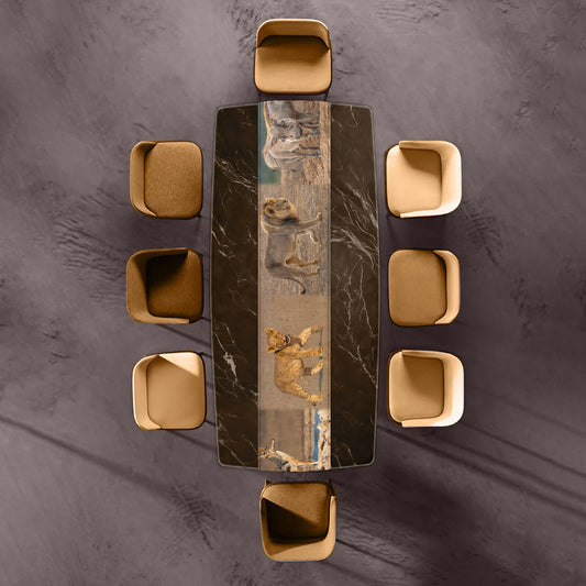 Kalahari Animals Table Runner by Fanie Heymans