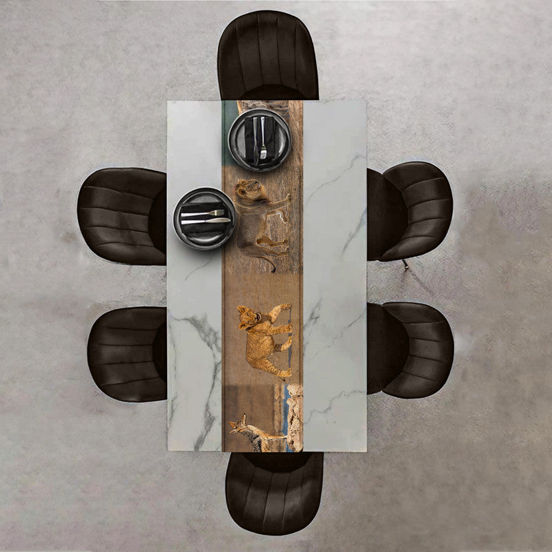 Kalahari Animals Table Runner by Fanie Heymans
