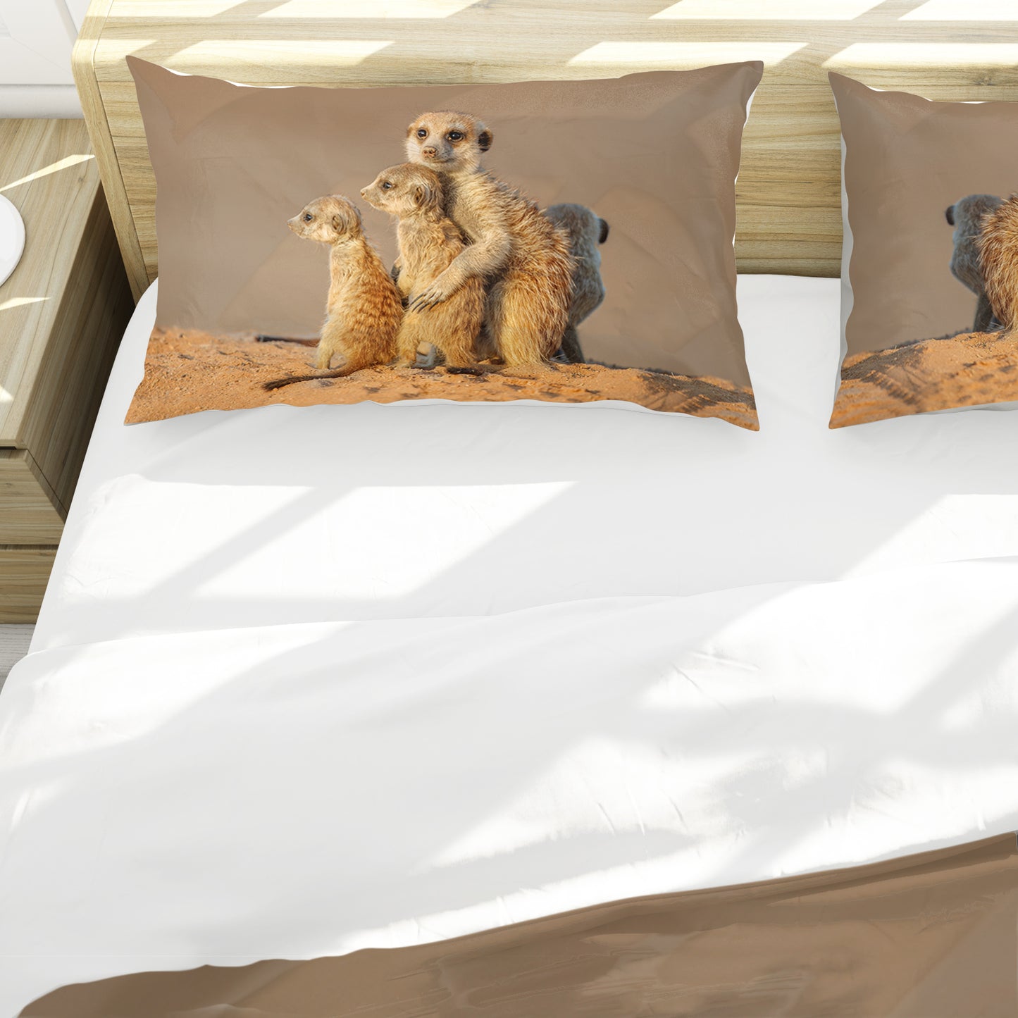 Kalahari Meerkat Duvet Cover Set by Fanie Heymans