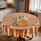 Kalahari Meerkat Family Round Tablecloth by Fanie Heymans