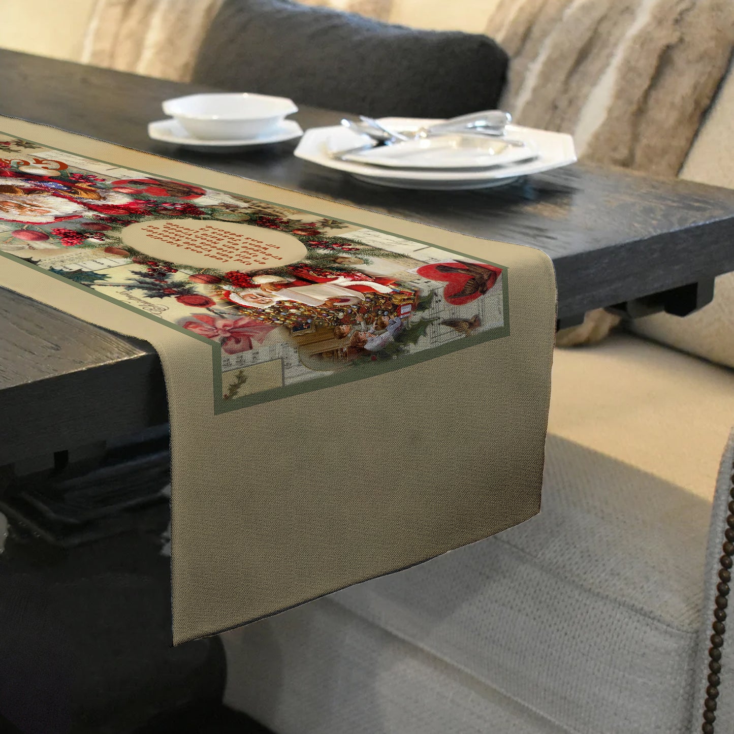 Kersfees Gaan Oor Geloof Table Runner