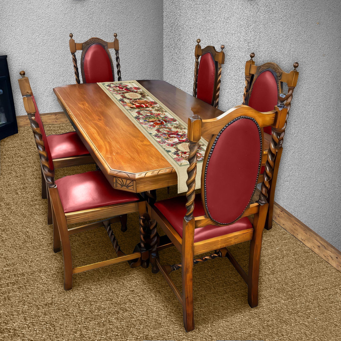 Kersfees Gaan Oor Geloof Table Runner