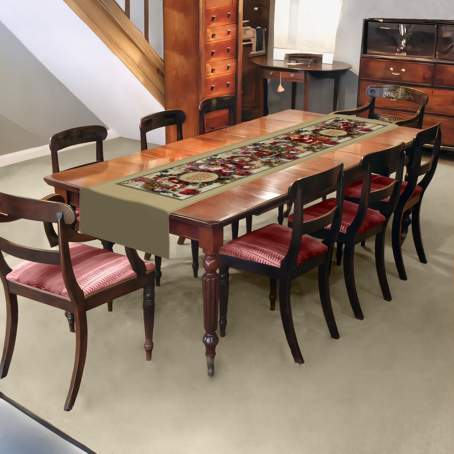 Kersfees Gaan Oor Geloof Table Runner