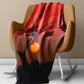 Kgalagadi Red Sunset Dead Tree Light Weight Fleece Blanket By Fanie Heymans