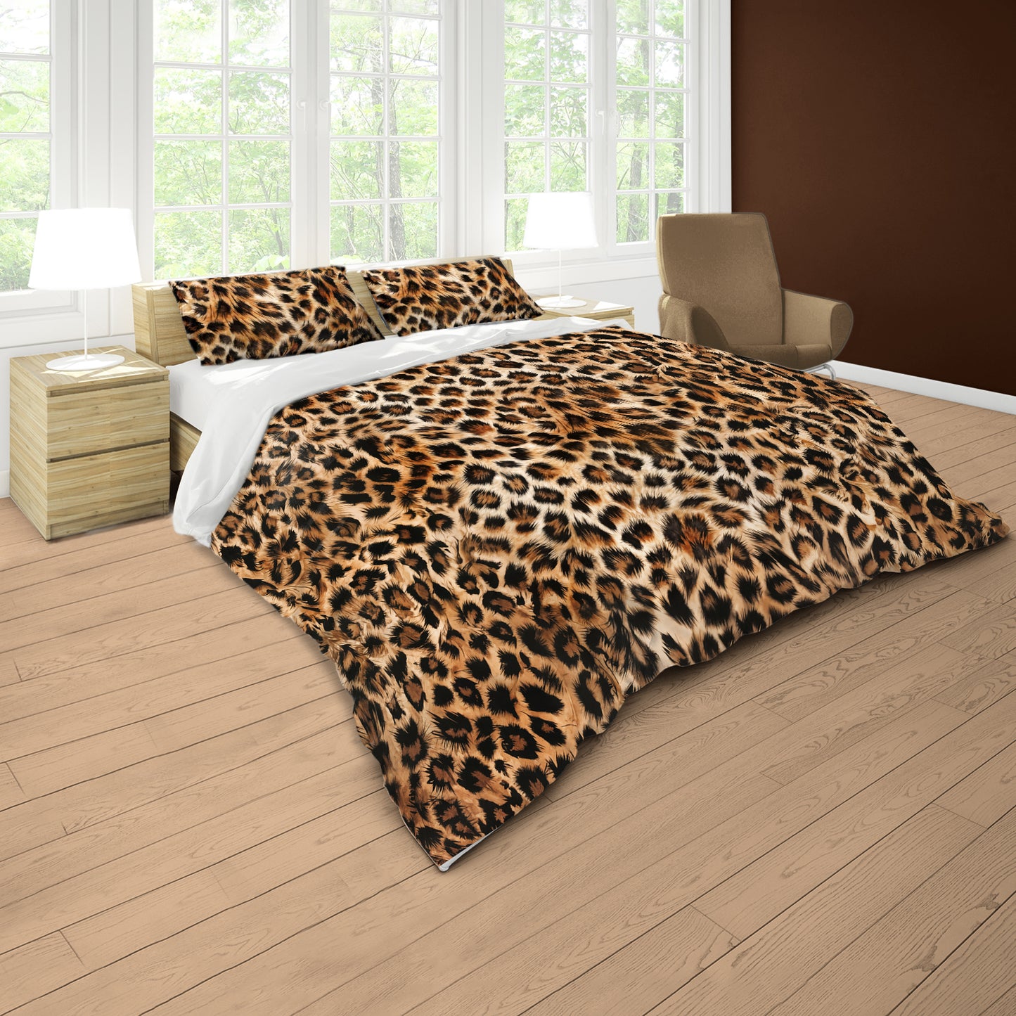 Kgalagadi Leopard Skin Duvet Cover Set