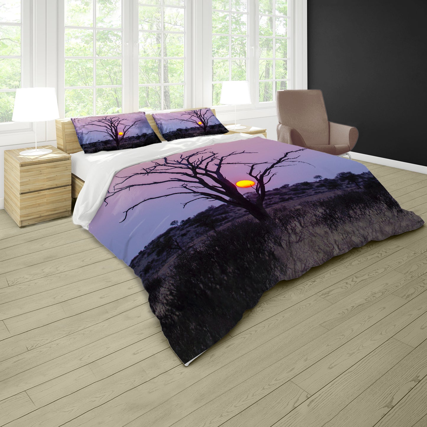 Kgalagadi Sunrise Duvet Cover Set by Annette Heymans