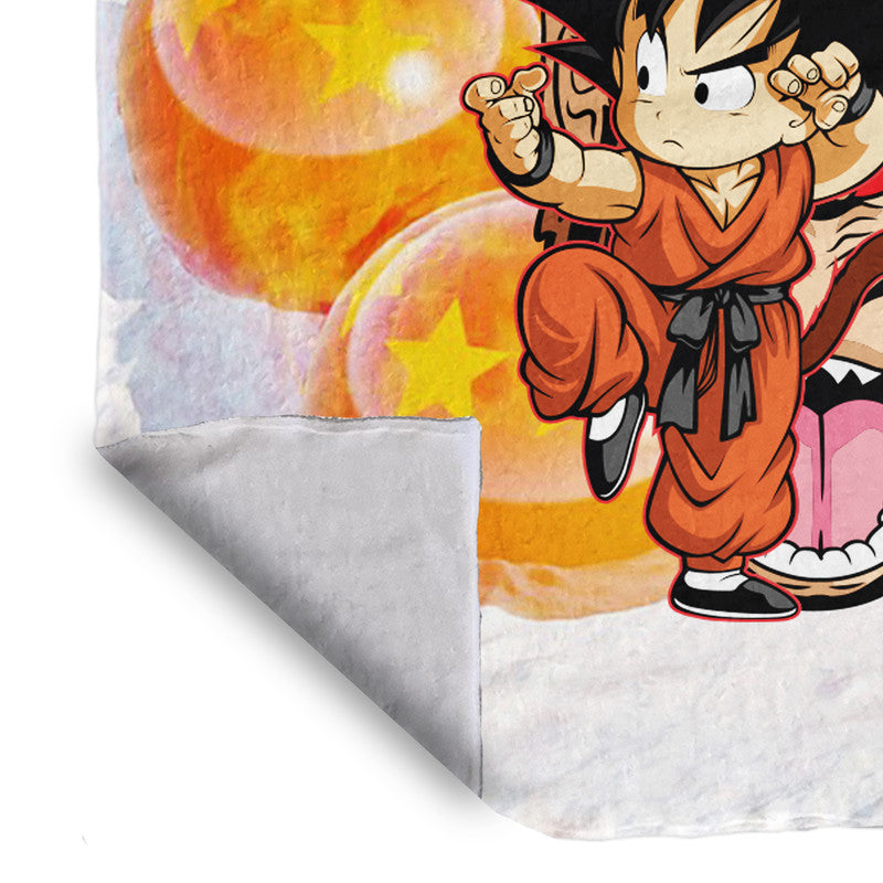 Kid Goku Light Weight Fleece Blanket