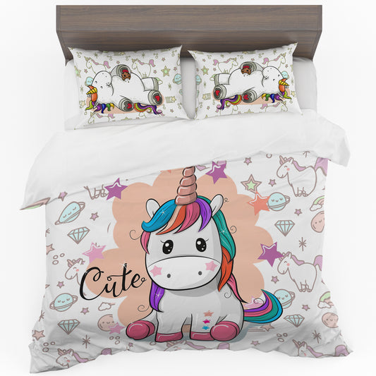 SPECIAL: Unicorn Duvet Cover Set - Three Quarter