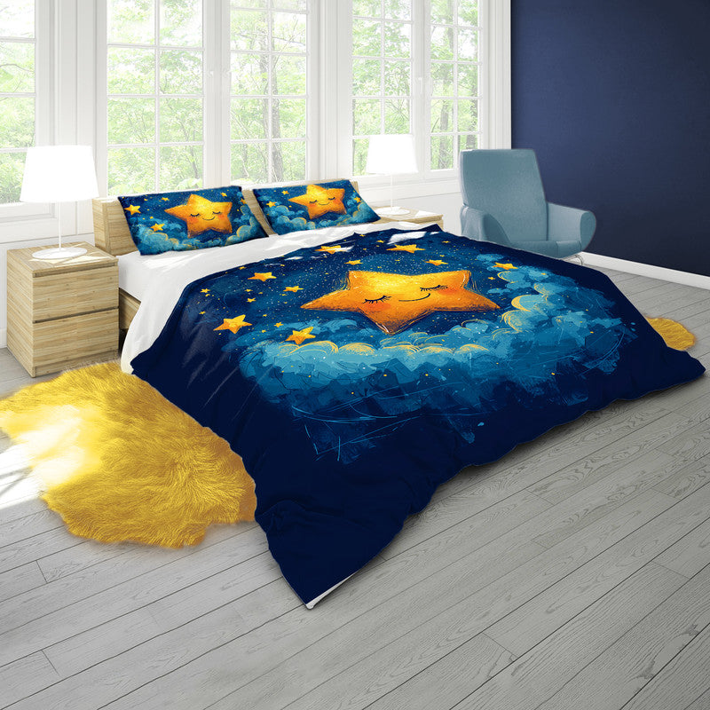 Kids Starry Night Duvet Cover Set by Wikus Schalkwyk