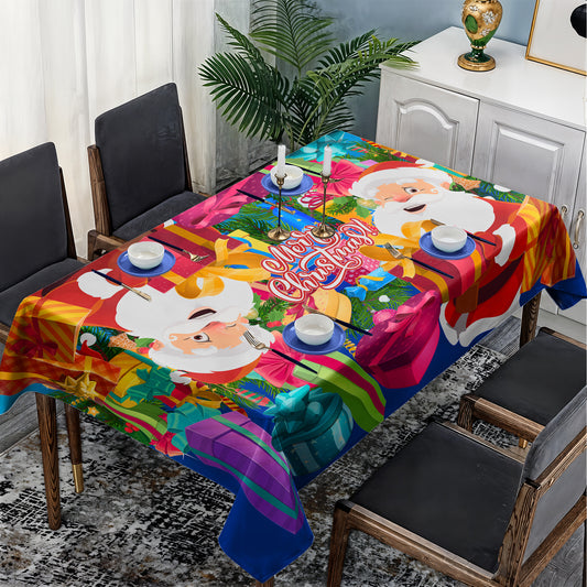 Kids Christmas Rectangle Tablecloth