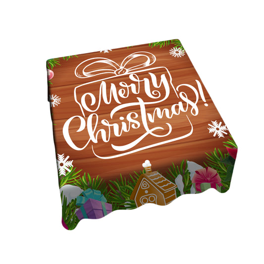 Kids Merry Christmas Square Tablecloth