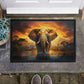 King Elephant Door Mat