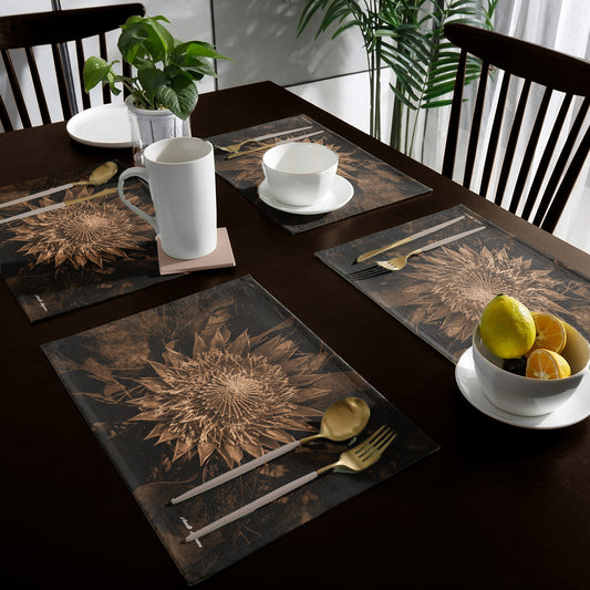King Protea Sepia Placemats by Annette Heymans