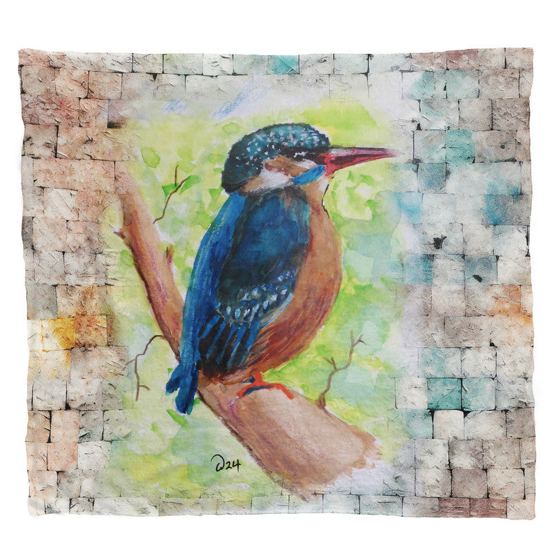 Kingfisher Light Weigt Fleece Blanket By Wikus Hattingh