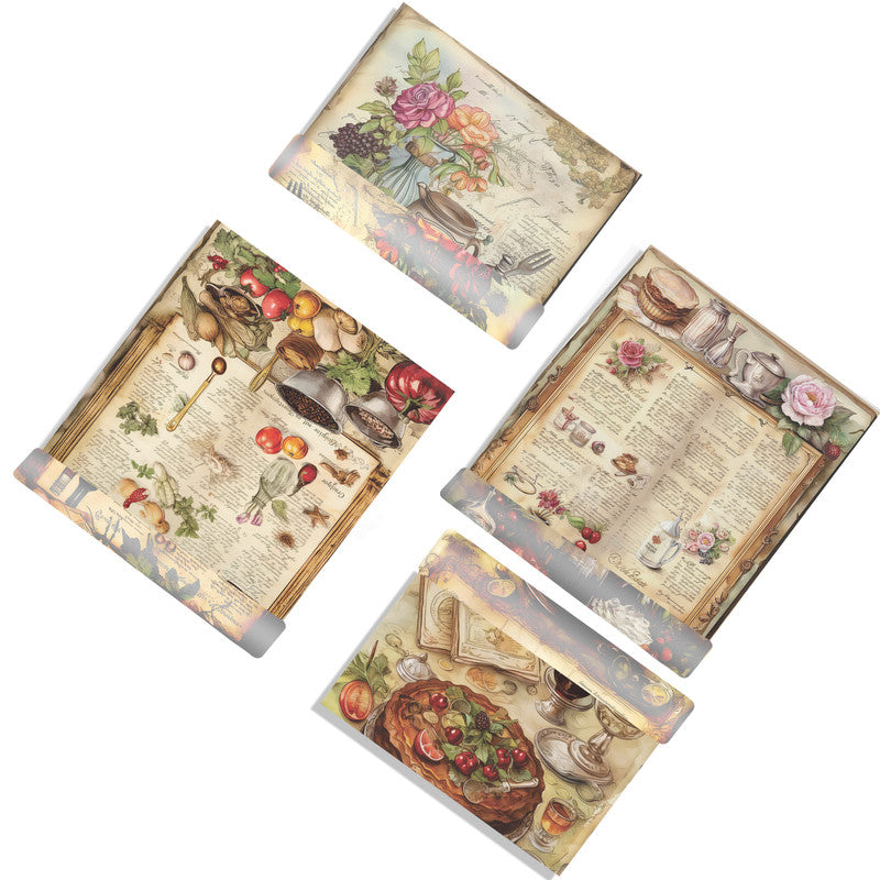 Kitchen Cake and Fruits Decoupage A3
