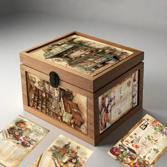 Kitchen Kook Book Decoupage A5 & A4